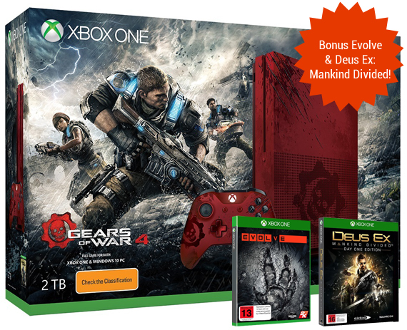 Xbox One S 2TB Gears of War 4 Limited Edition Console for Xbox One image