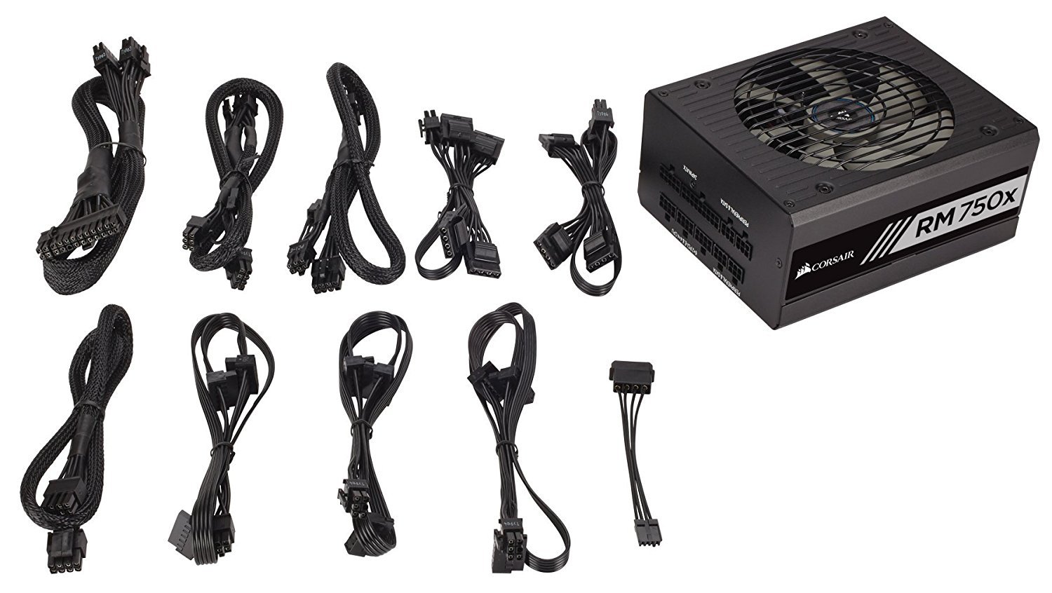 CORSAIR RMx Series, RM750x, 750 Watt, Fully Modular Power Supply, 80+ Gold Certified image