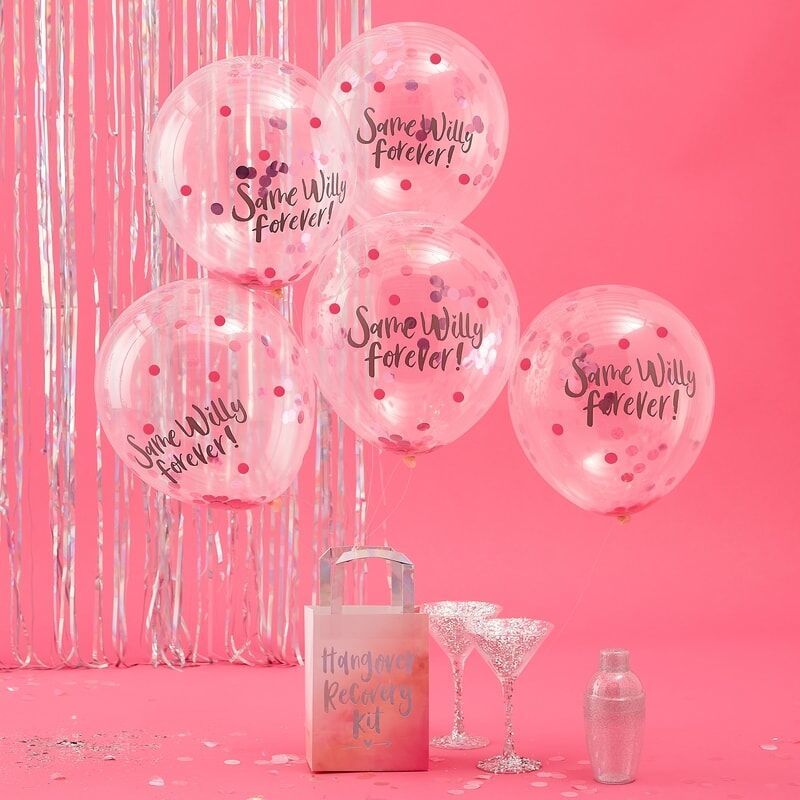 Ginger Ray Same Willy Forever Confetti Balloons Bride Tribe at