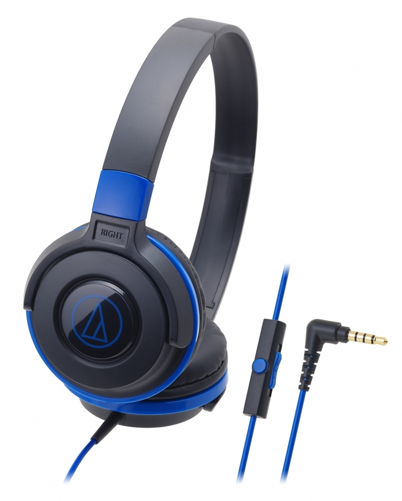 ATHS100iS DJ Headphones (Blue) at Mighty Ape NZ