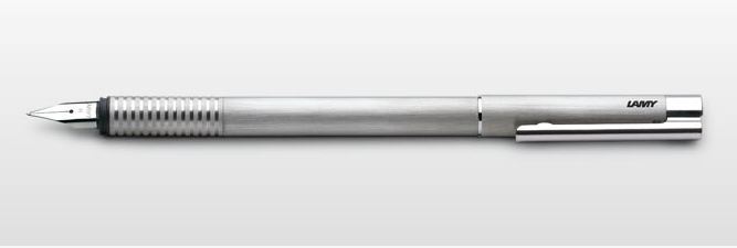 Lamy logo Fountain Pen - Brushed Steel (Medium) image