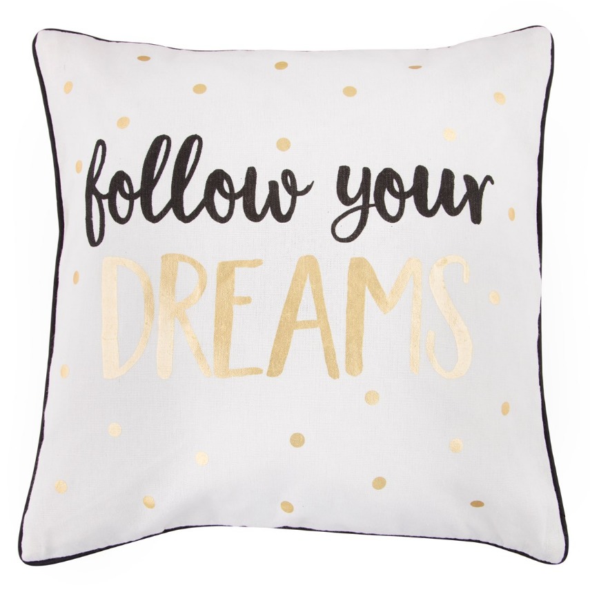 Metallic Monochrome Dreams Cushion