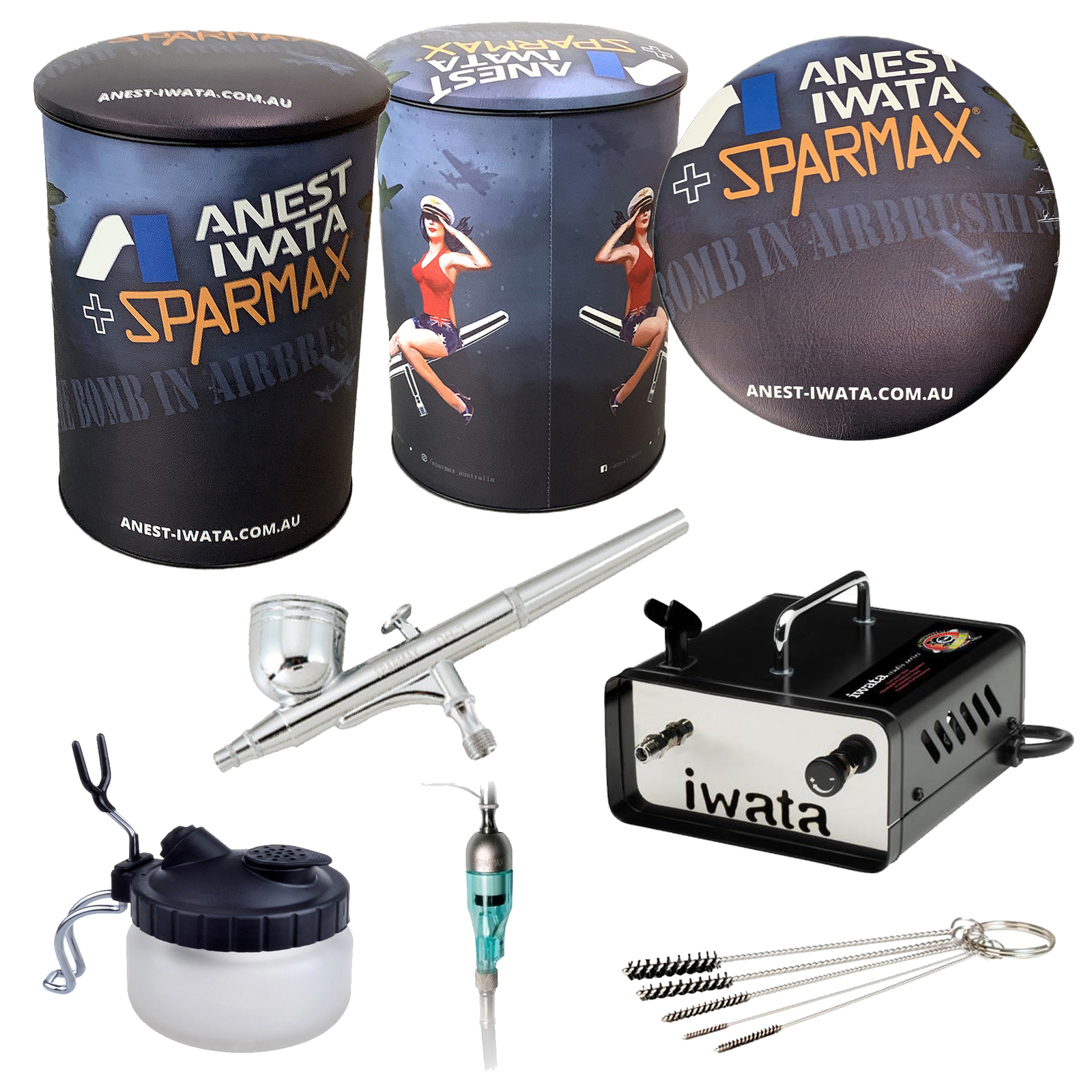Sparmax/Iwata Airbrush Complete Airbrush Kit at Mighty Ape NZ
