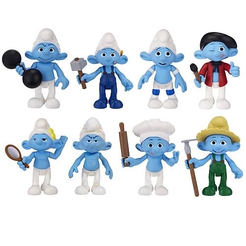 The Smurfs Figure 2 Pack Wave 2 - Panicky Smurf and Painter Smurf image