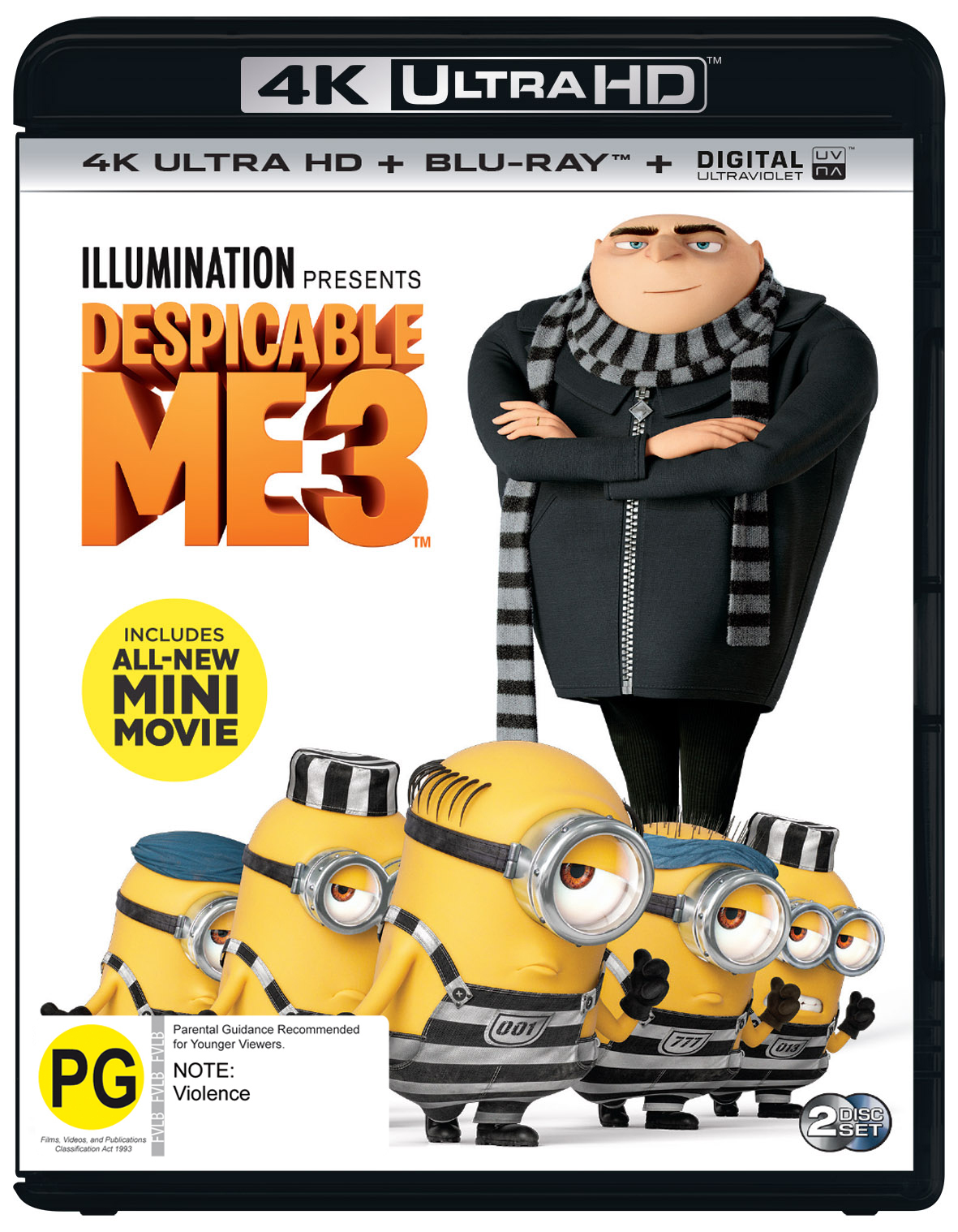 Despicable Me 3 on Blu-ray, UHD Blu-ray