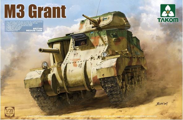 Takom 1/35 British M3 Grant Medium Tank Model Kit image
