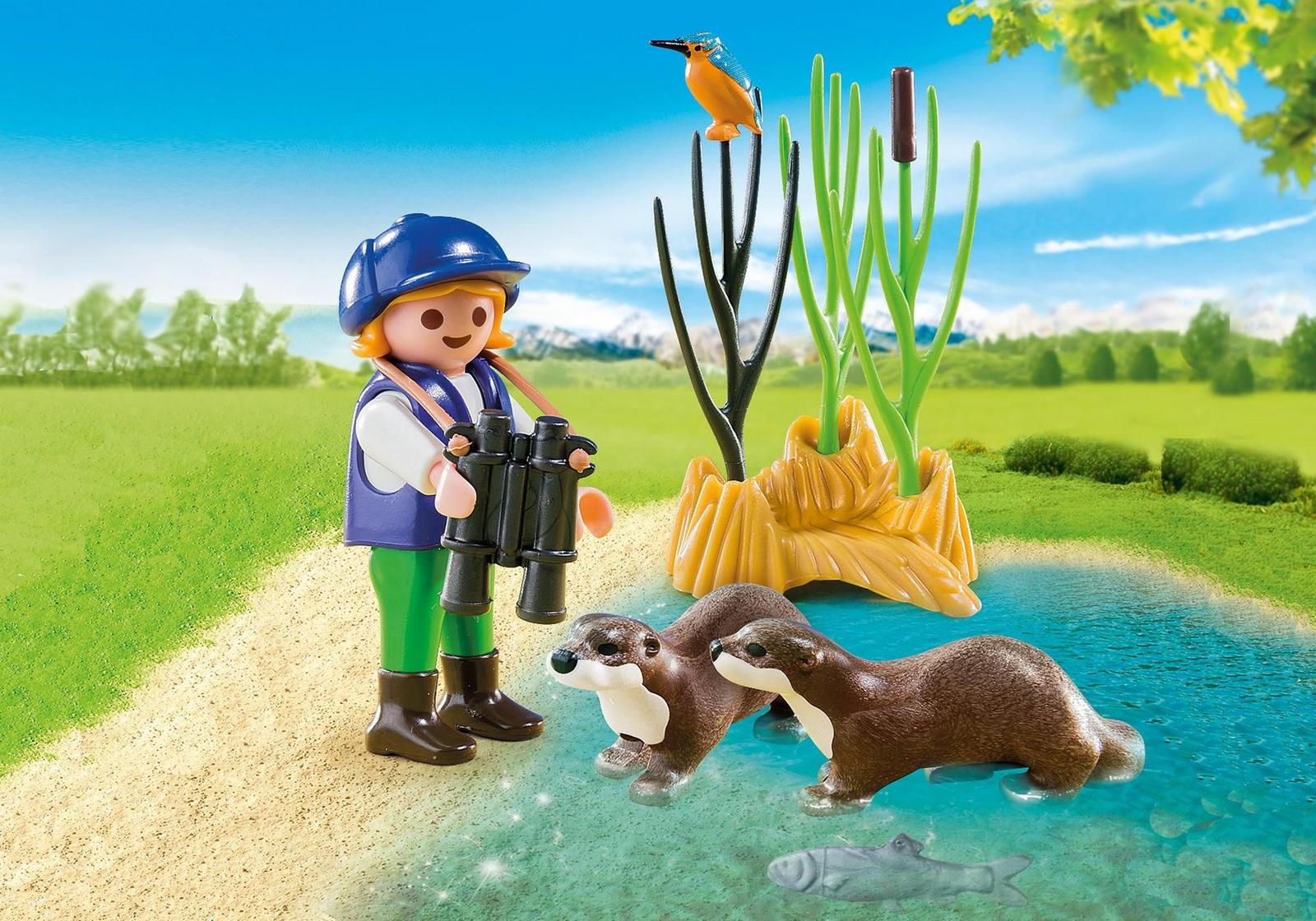 Playmobil: Special Plus - Young Explorer with Otters image