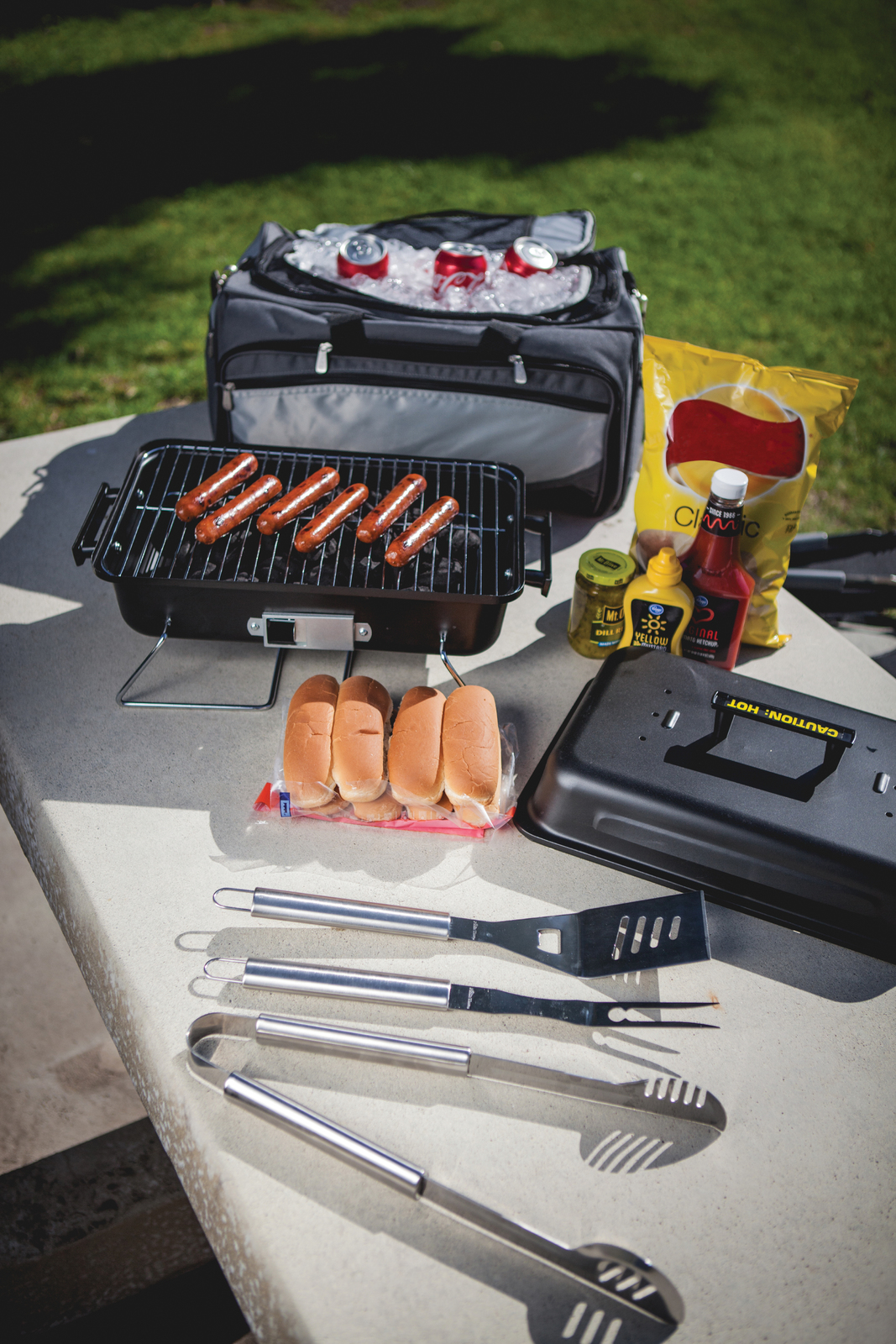 Buccaneer Portable Charcoal Grill All-In-One BBQ Set