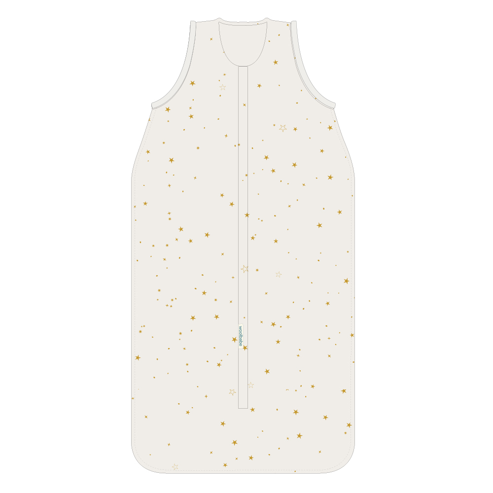 Woolbabe: 3-Seasons Front Zip Woolbabe Kowhai Stars - 2- 4 Years image