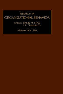 Research in Organizational Behaviour: v. 18 image