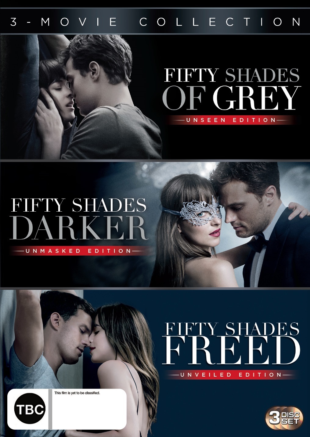 Fifty Shades Trilogy Set (Fifty Shades of Grey/Fifty Shades Darker/Fifty Shades Freed) on DVD