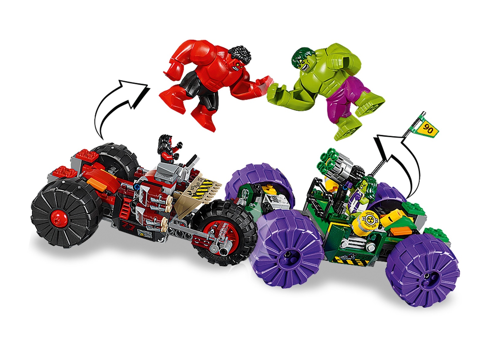 Lego Super Heroes Hulk Vs Red Hulk 76078 Toy At Mighty Ape Nz