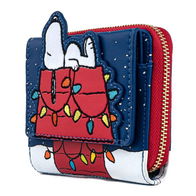 Peanuts Holiday Snoopy House Zip Around Wallet Women's at Mighty