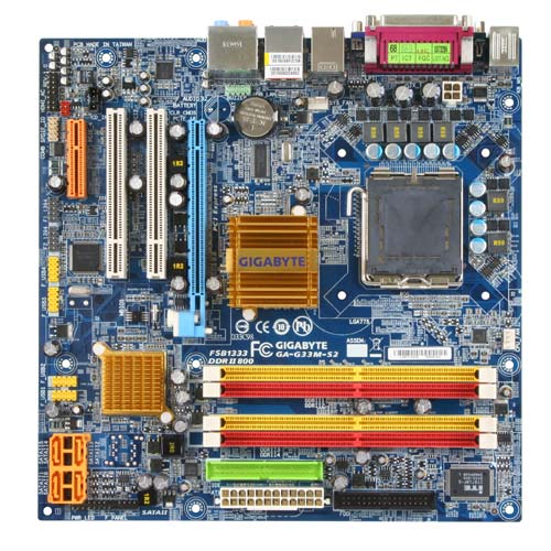 GIGABYTE G33M-S2 MATX VGA LGA775