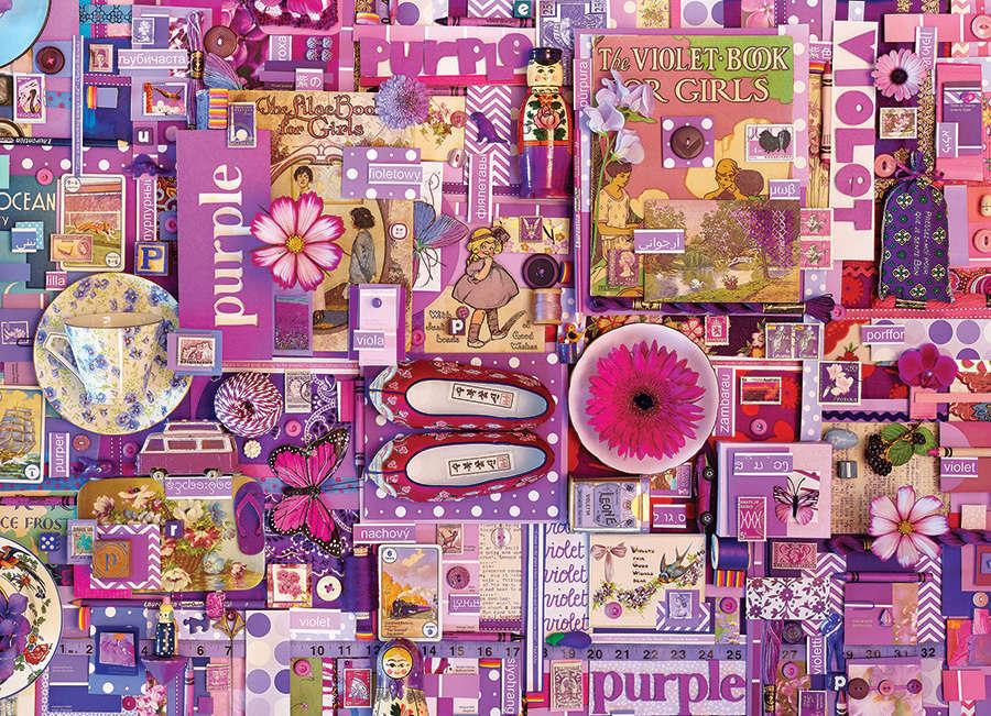 Cobble Hill: The Rainbow Project (Purple) - 1000pc Puzzle image