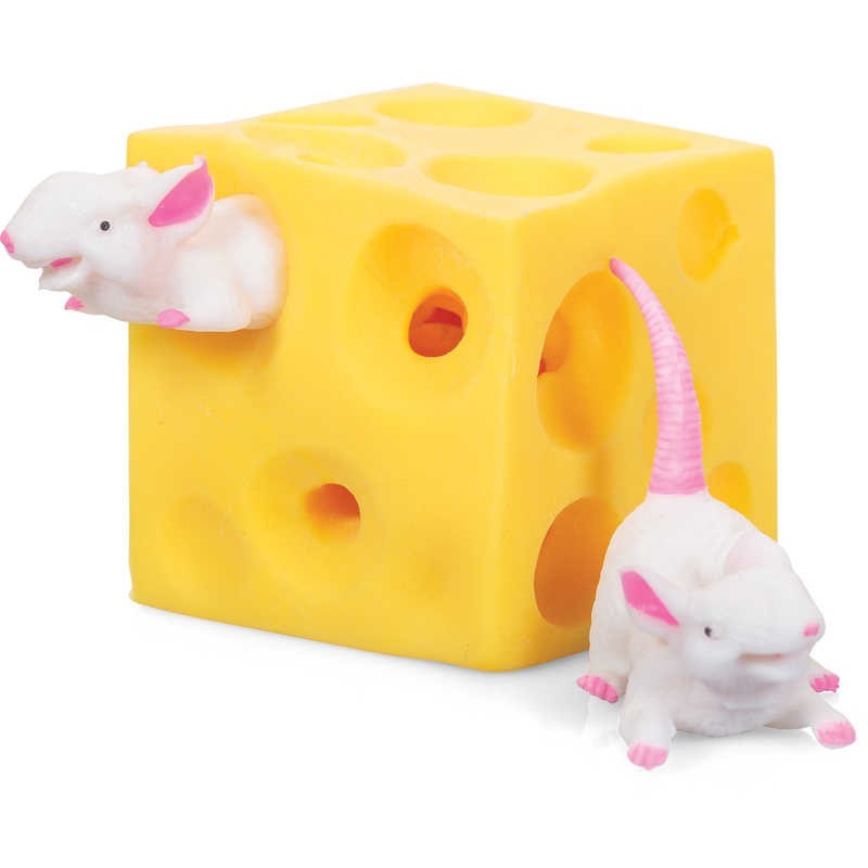 Buy Stretchy Mice & Cheese Stress Toy at Mighty Ape NZ