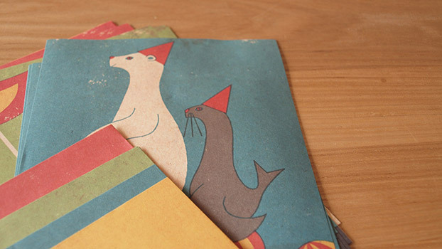 Animal Greetings Mix and Match Stationery Set (Junzo Terada) by Junzo Terada image