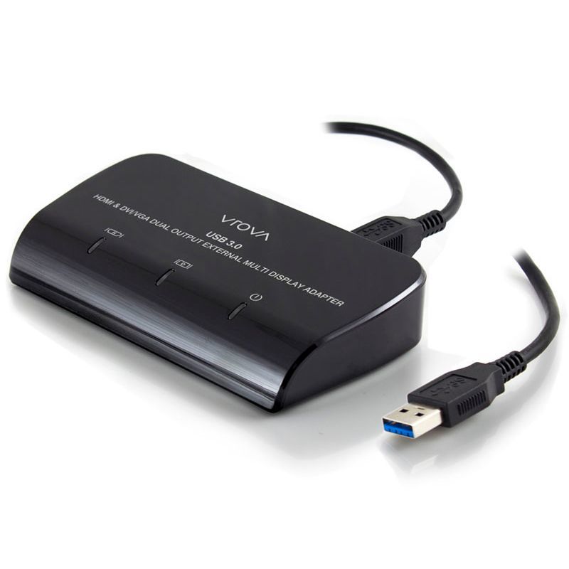 Alogic Vrova USB 3.0 to HDMI and DVI/VGA Dual Output External Multi Display Adapter image