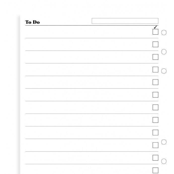 Filofax - A5 To Do (25 Sheets) image