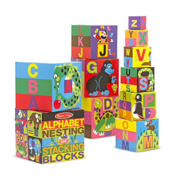 Melissa & Doug: Alphabet Nesting and Stacking Blocks image
