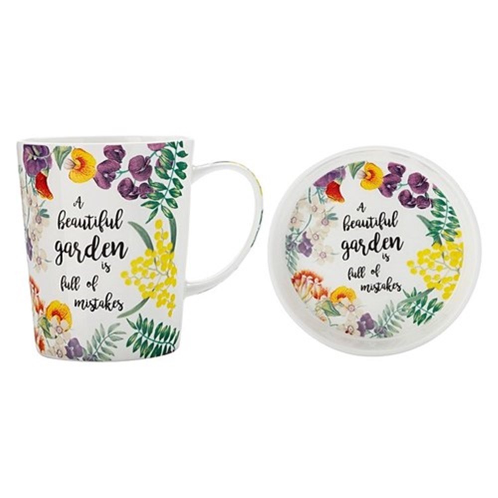 Maxwell & Williams Royal Botanic Garden Green Thumb Mug & Coaster