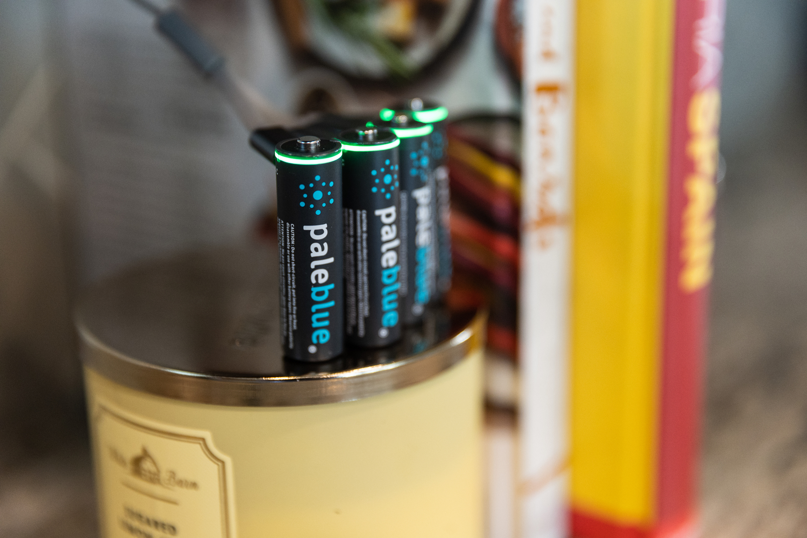 Pale Blue Earth AA USBC Rechargeable Batteries 4 Pack at Mighty Ape NZ