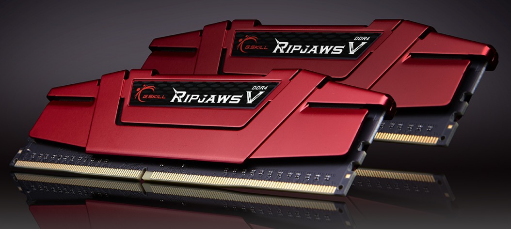 2 x 8GB G.SKILL Ripjaws V 2666Mhz DDR4 Ram - Red image