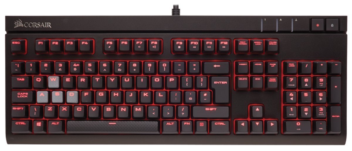 Corsair STRAFE Mechanical Gaming Keyboard (Cherry MX Blue) for PC image