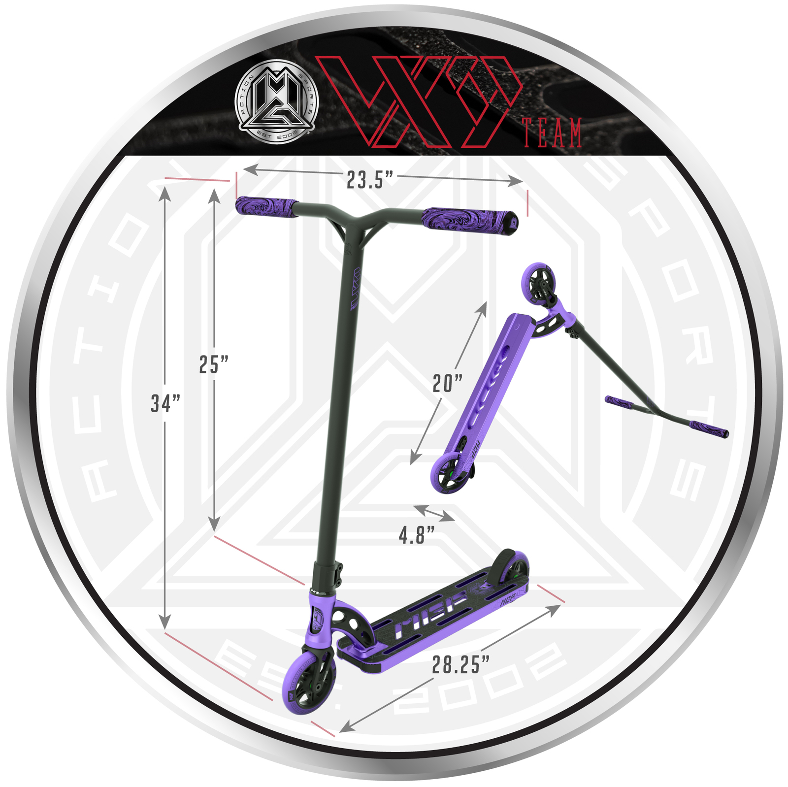 MADD Gear: VX9 Team Scooter - Purple image
