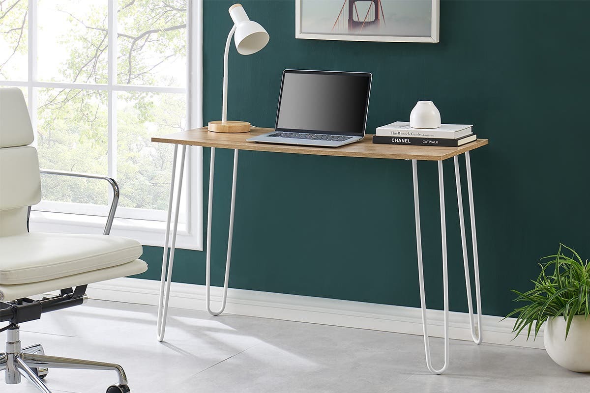 Buy Ovela Victoria Desk (Oak/White) at Mighty Ape NZ