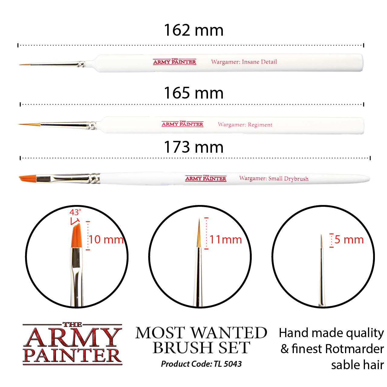 Army Painter Most Wanted Brush Set image