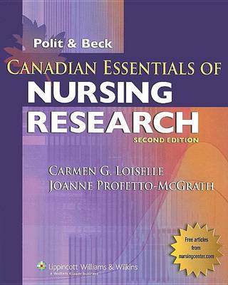 Canadian Essentials of Nursing Research by Carmen G Loiselle image
