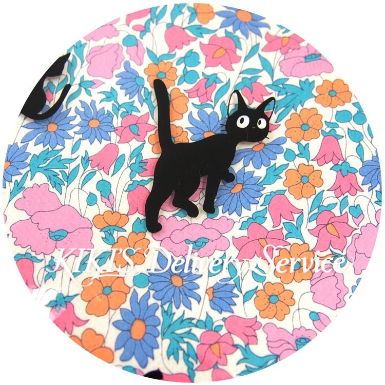 Kiki's Delivery Service Jiji Garden Series Vinyl Pouch - Pink