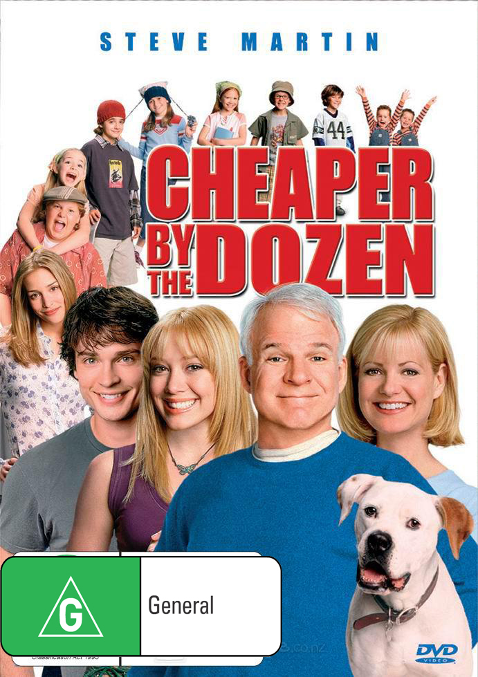 Cheaper By The Dozen on DVD image