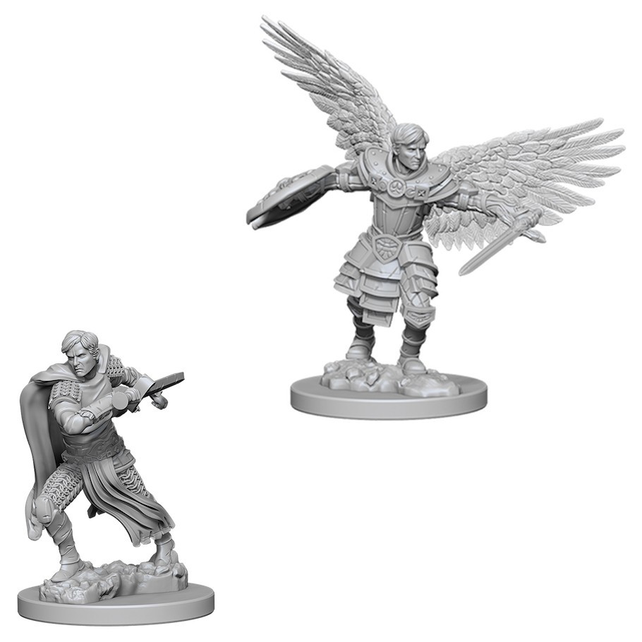 D&D Nolzurs Marvelous: Unpainted Miniatures - Male Aasimar Fighter image