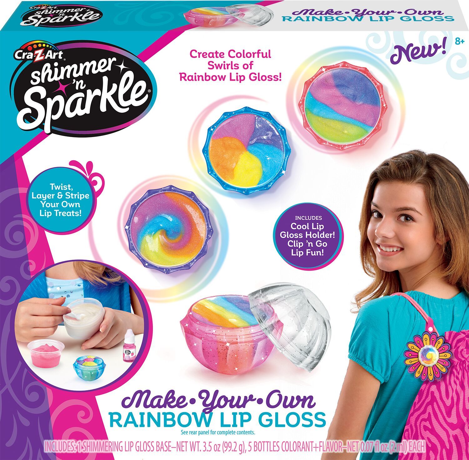 CraZArt Shimmer And Sparkle Make Your Own Rainbow Lip Gloss Toy