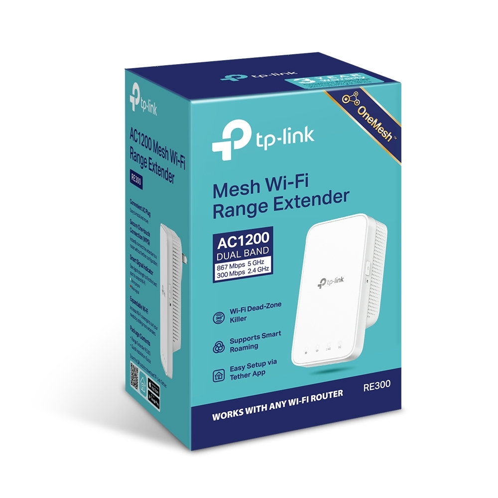 TP-Link AC1200 Mesh WiFi Range Extender image