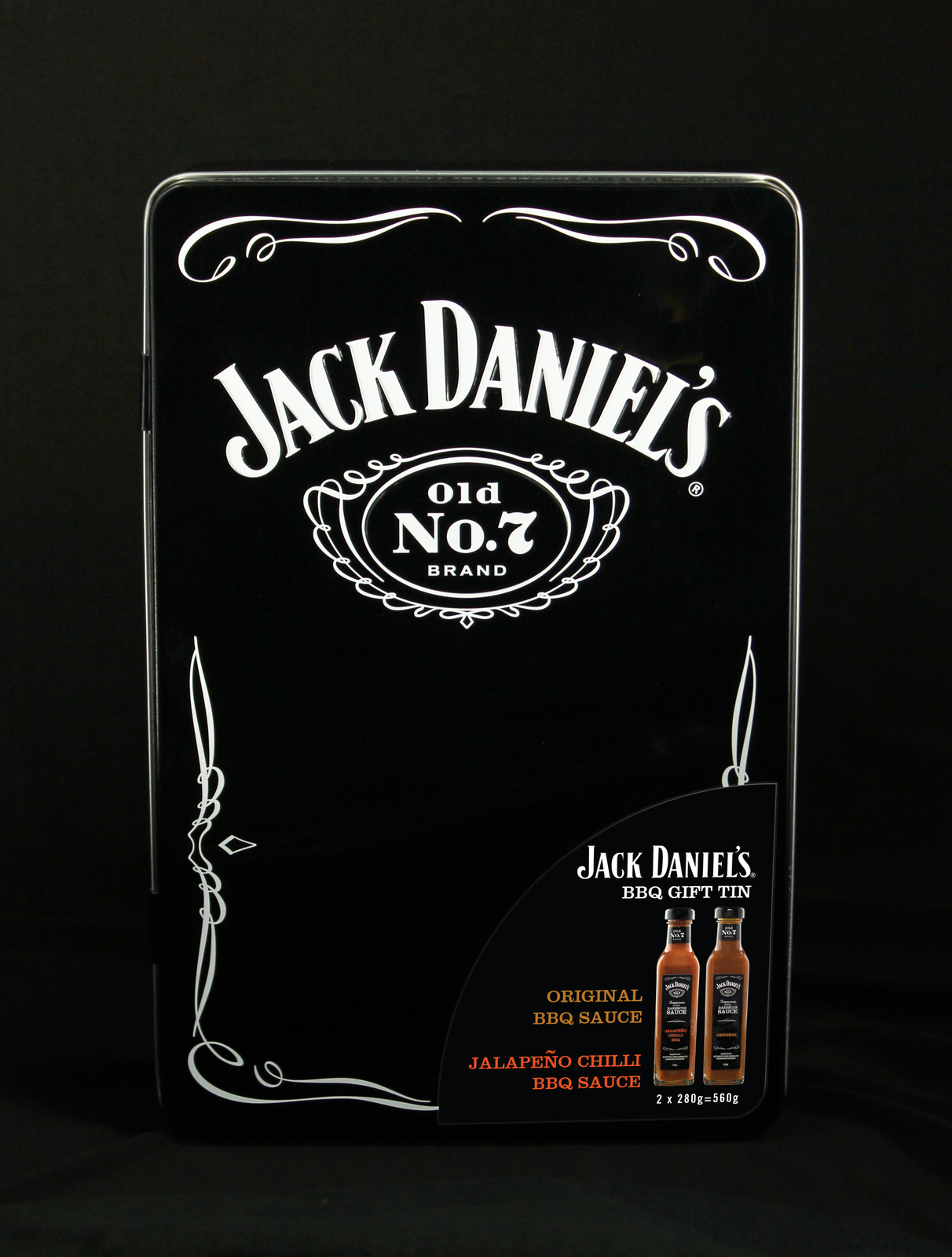 Jack Daniel's Old No. 7 BBQ Sauce Gift Tin 2 x 280g at Mighty Ape NZ