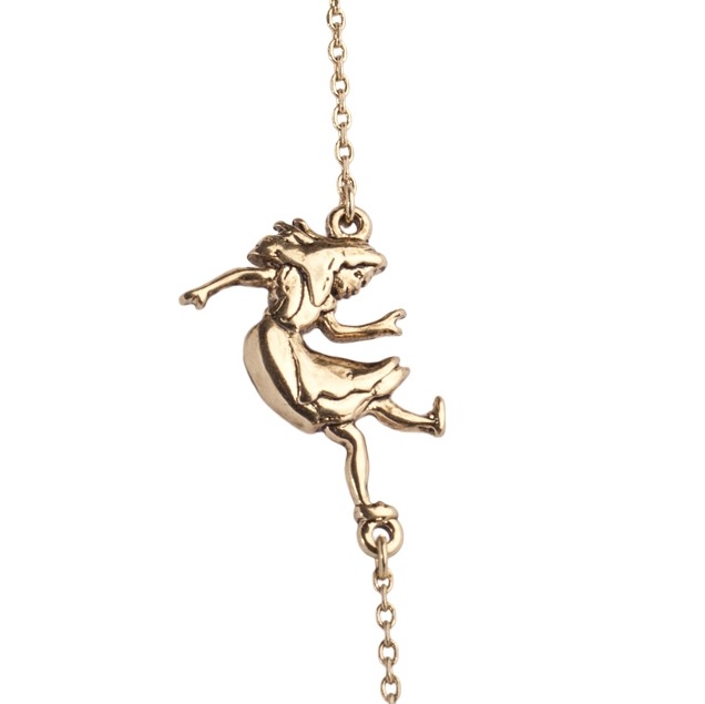 Out Of Print "Alice in Wonderland" Falling Alice Necklace