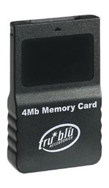 Tru Blu 4MB Memory Card (Black) on GameCube