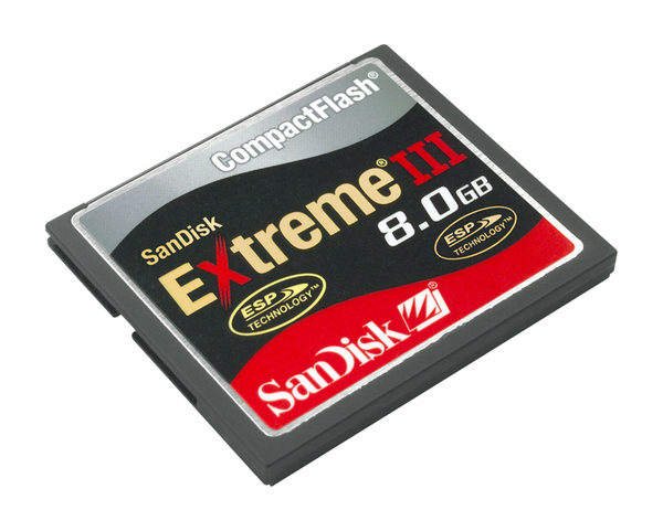 SanDisk Compact Flash Extreme III 8192MB (8GB) Memory image
