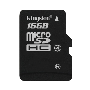 16GB Kingston - MicroSDHC Card with SD Adapter (Class 4) image