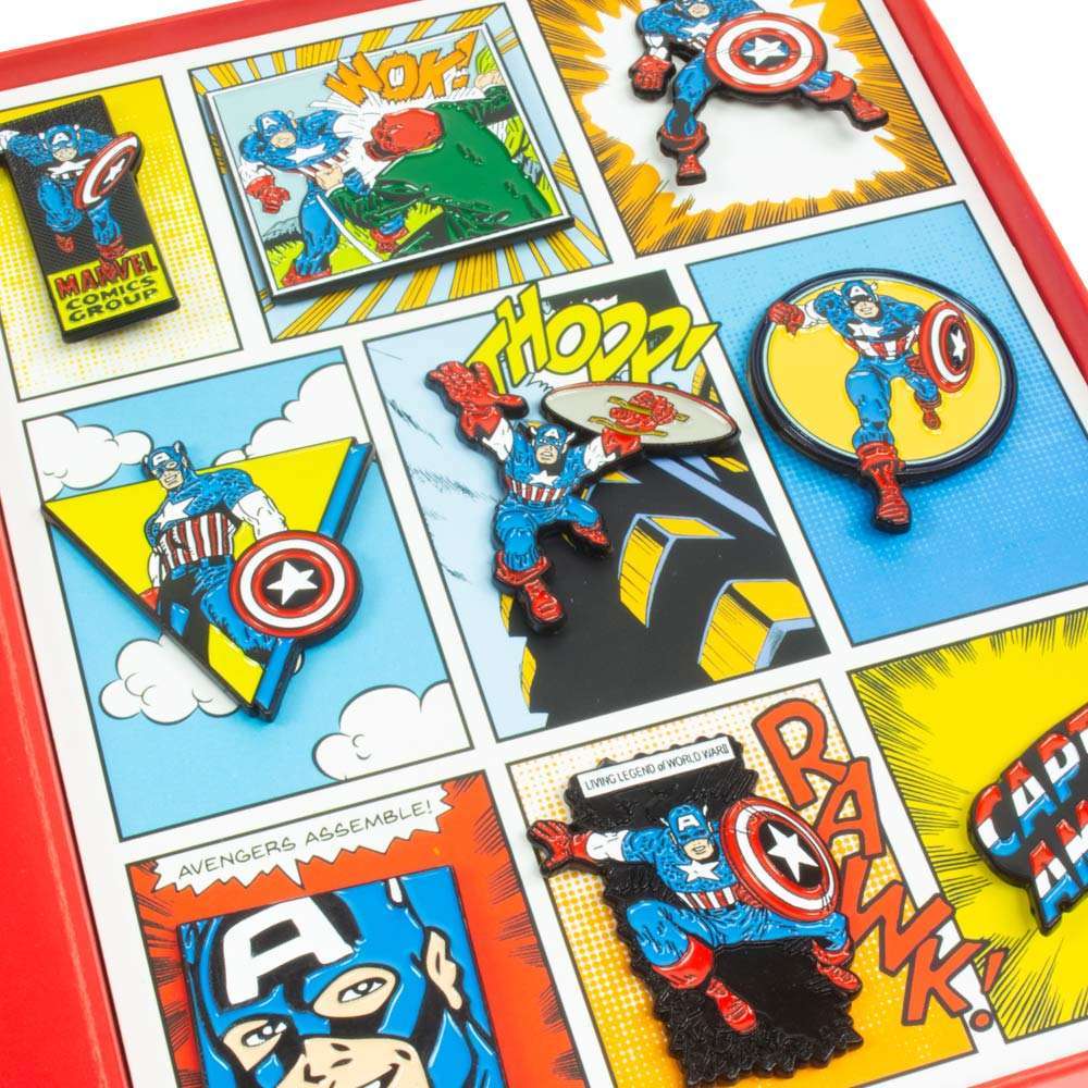 Marvel: Captain America - Retro Pin Set