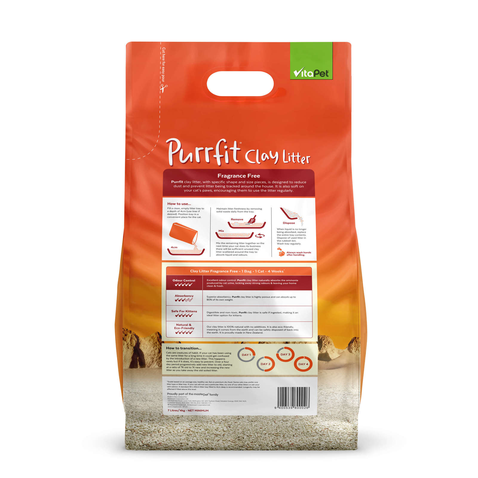 Vitapet: Purrfit Clay Litter (7L) image