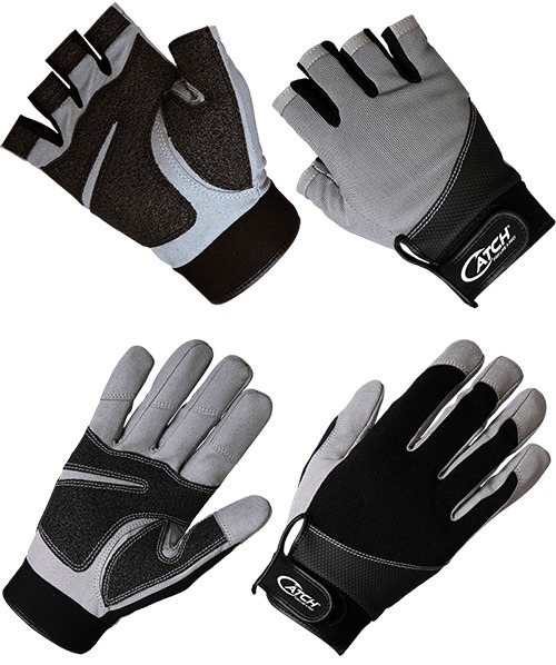 Catch heavy duty kevlar fingerless jigging gloves S/M image