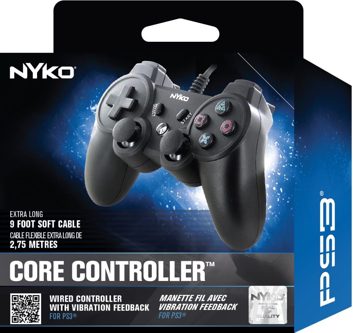 Nyko PlayStation 3 Controller (Black) for PS3 image