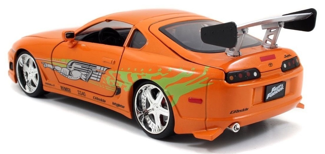 Jada: 1/24 Brian's Toyota Supra (Orange) - Diecast Model image