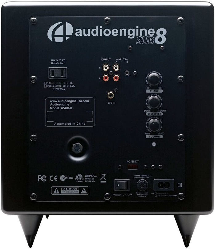 Audioengine: S8 Powered Subwoofer - Satin Black image