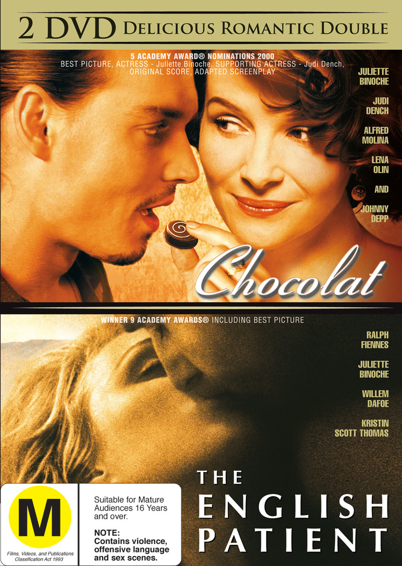Chocolat / English Patient on DVD image