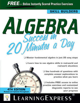 Algebra Success in 20 Minutes a Day by Learning Express LLC image